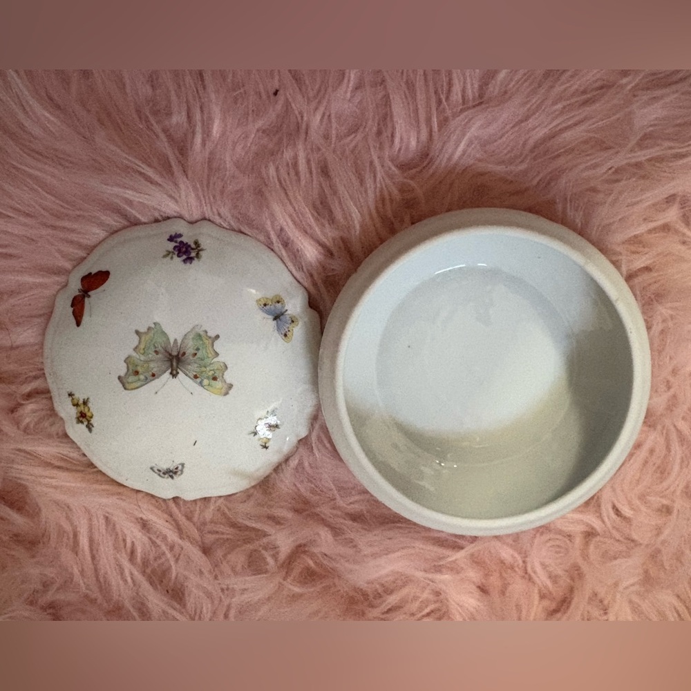 Decorative Butterfly Ceramic Dish